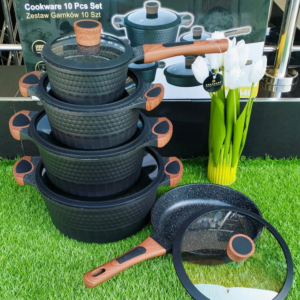 10pcs Edenburg  Nonstick cookware set with Wooden handle